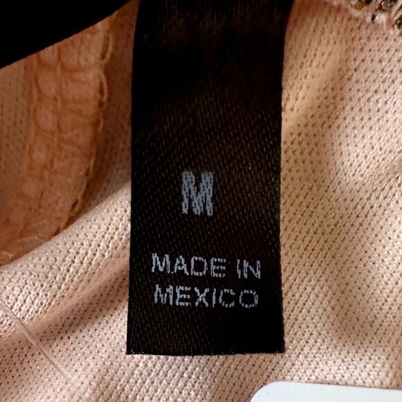 Windsor Strapless Floral Brocade Ruffle Midi Dress Peach Multicolor Size M NWT - Picture 13 of 13